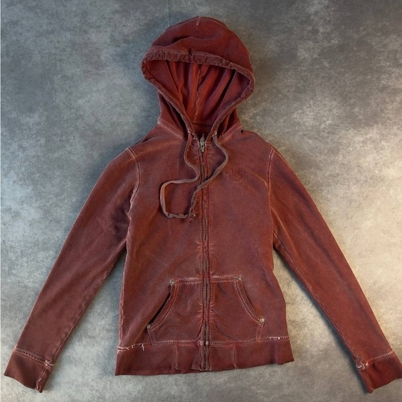 True Religion Tops - 2000s TRUE RELIGION ZIP HOODIE L Size USA